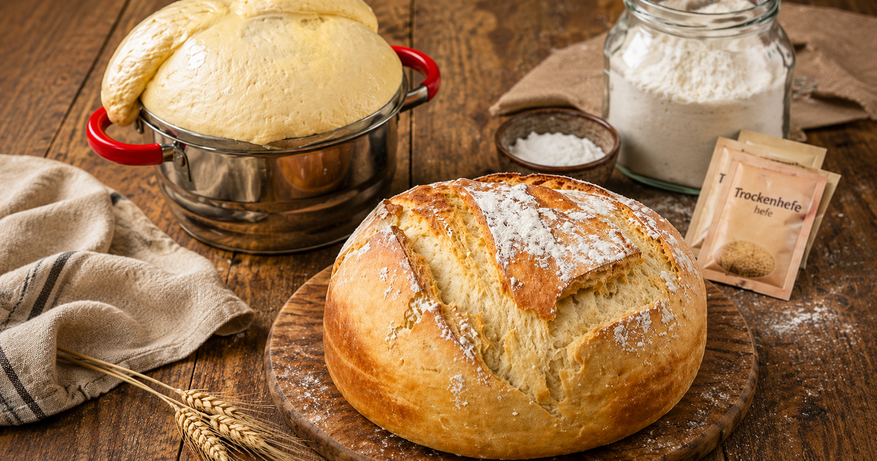 Dieses Brot ist in 5 Minuten vorbereitet – knusprig, fluffig & unglaublich gut