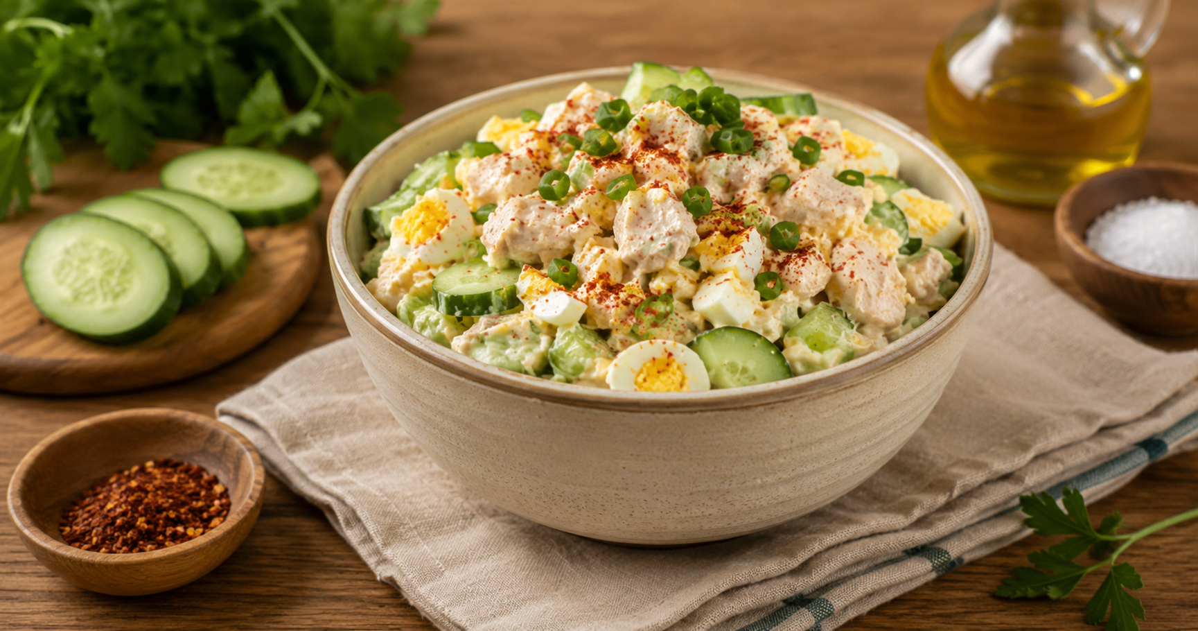 Cremiger Thunfisch-Gurkensalat – Frisch, proteinreich und in wenigen Minuten zubereitet