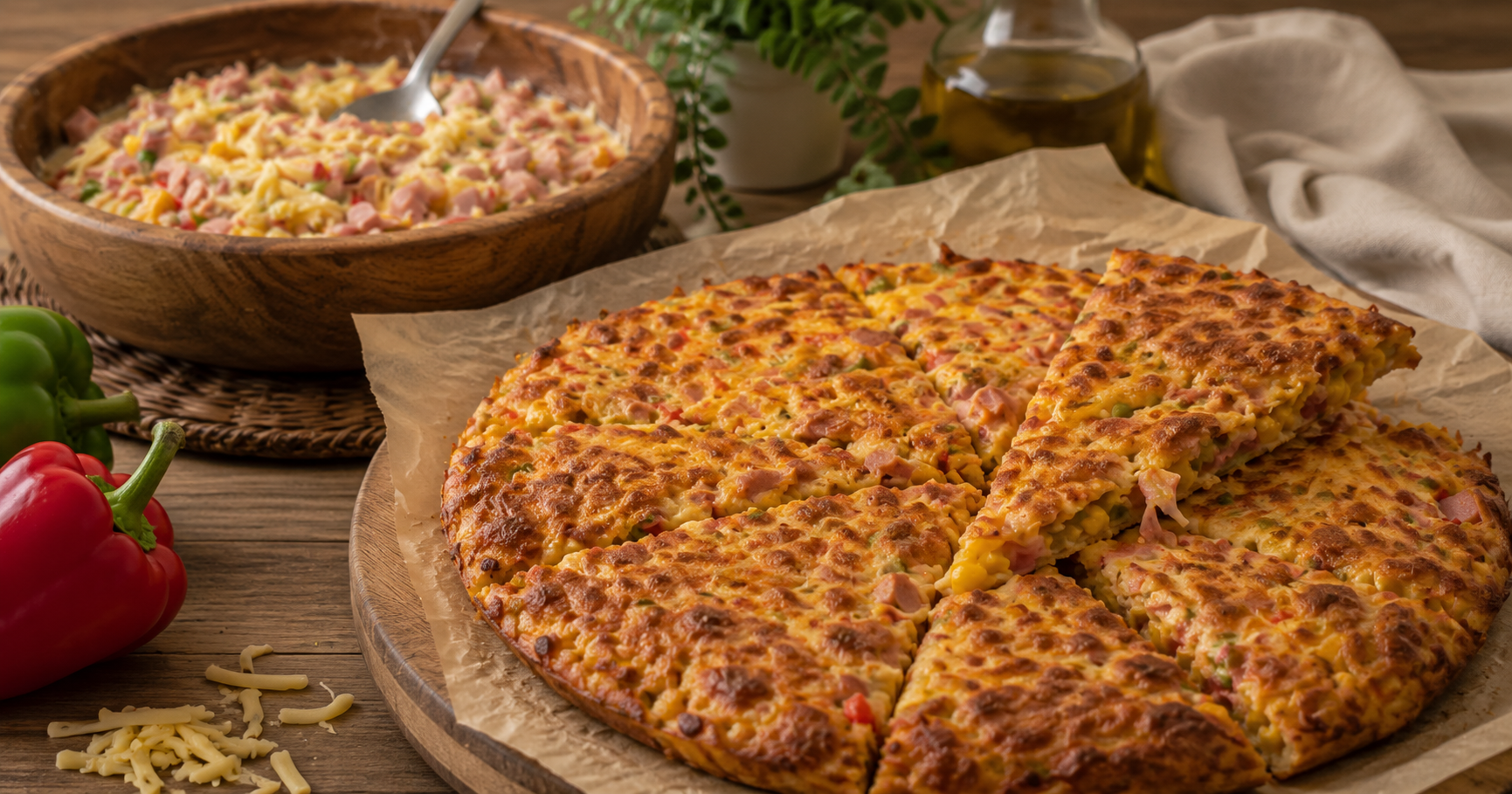 Kreppizza aus dem Ofen – schnell, knusprig und unglaublich lecker