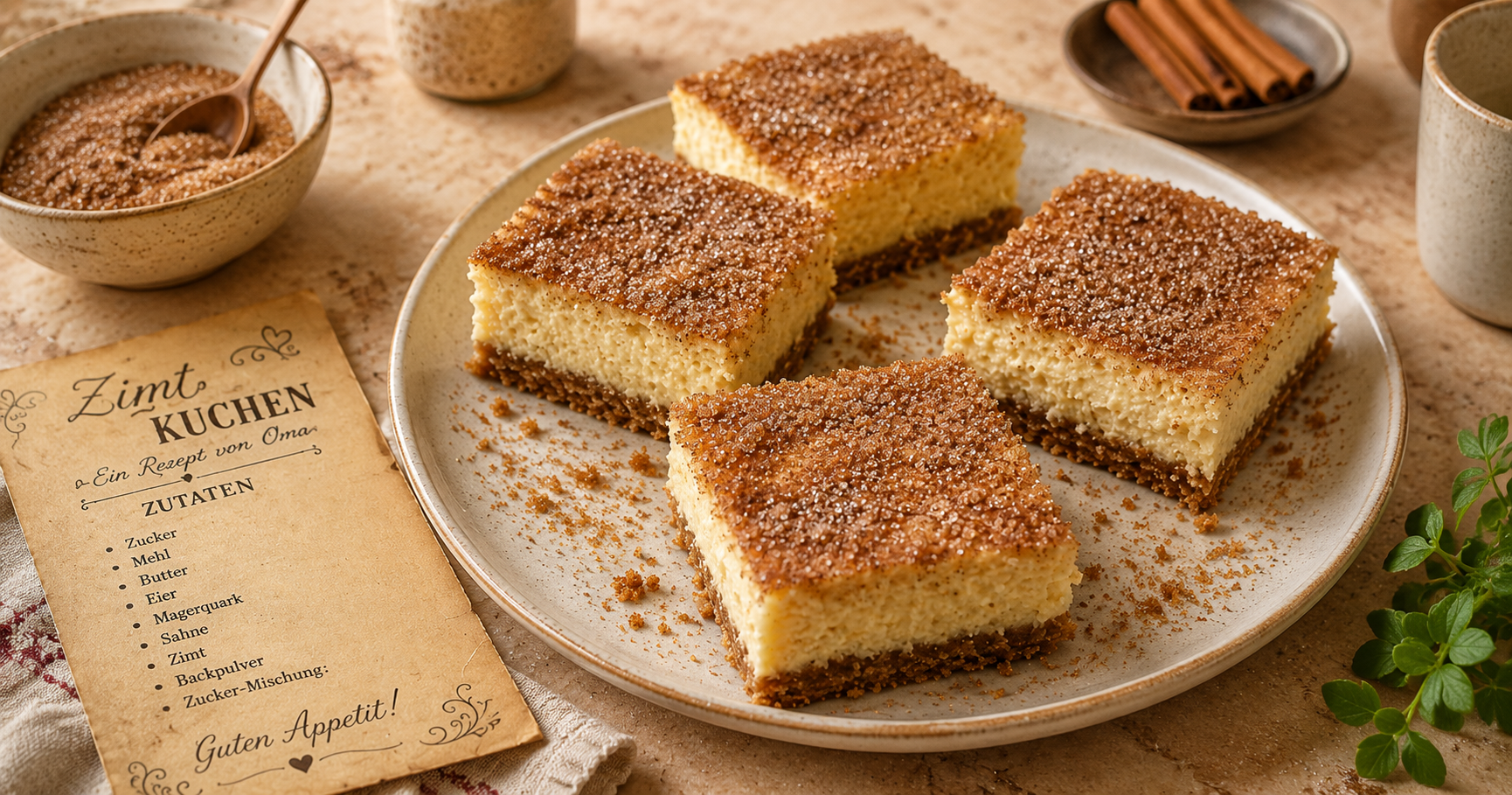 Zimt-Käsekuchen – herrlich cremig mit feinem Zimt-Swirl