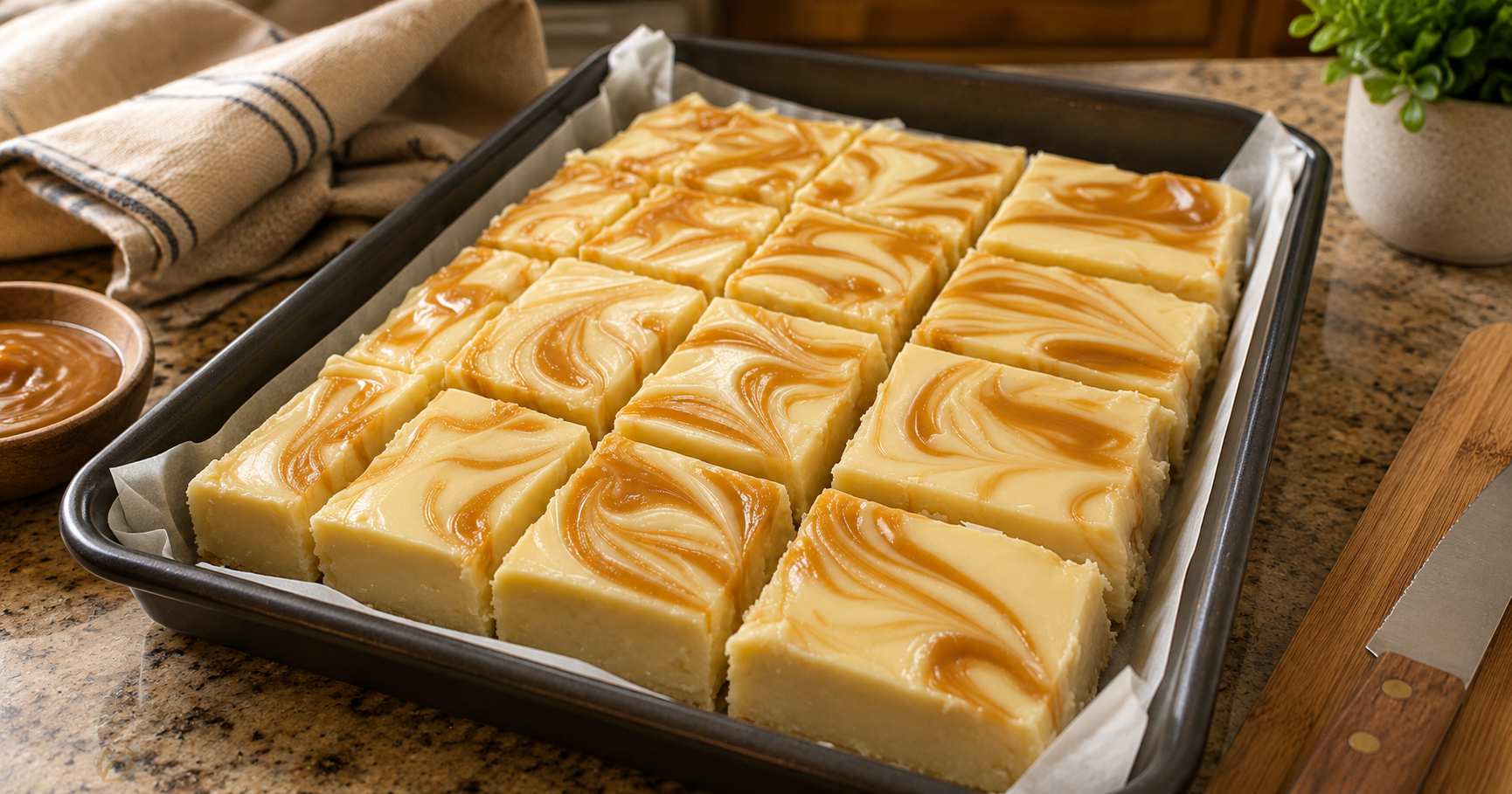 Weiße Schokoladen-Karamell-Fudge – cremig, zartschmelzend und ohne Backen